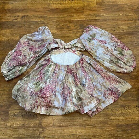 Urbani Moscow bralette floral cutout mini dress - Picture 6 of 11